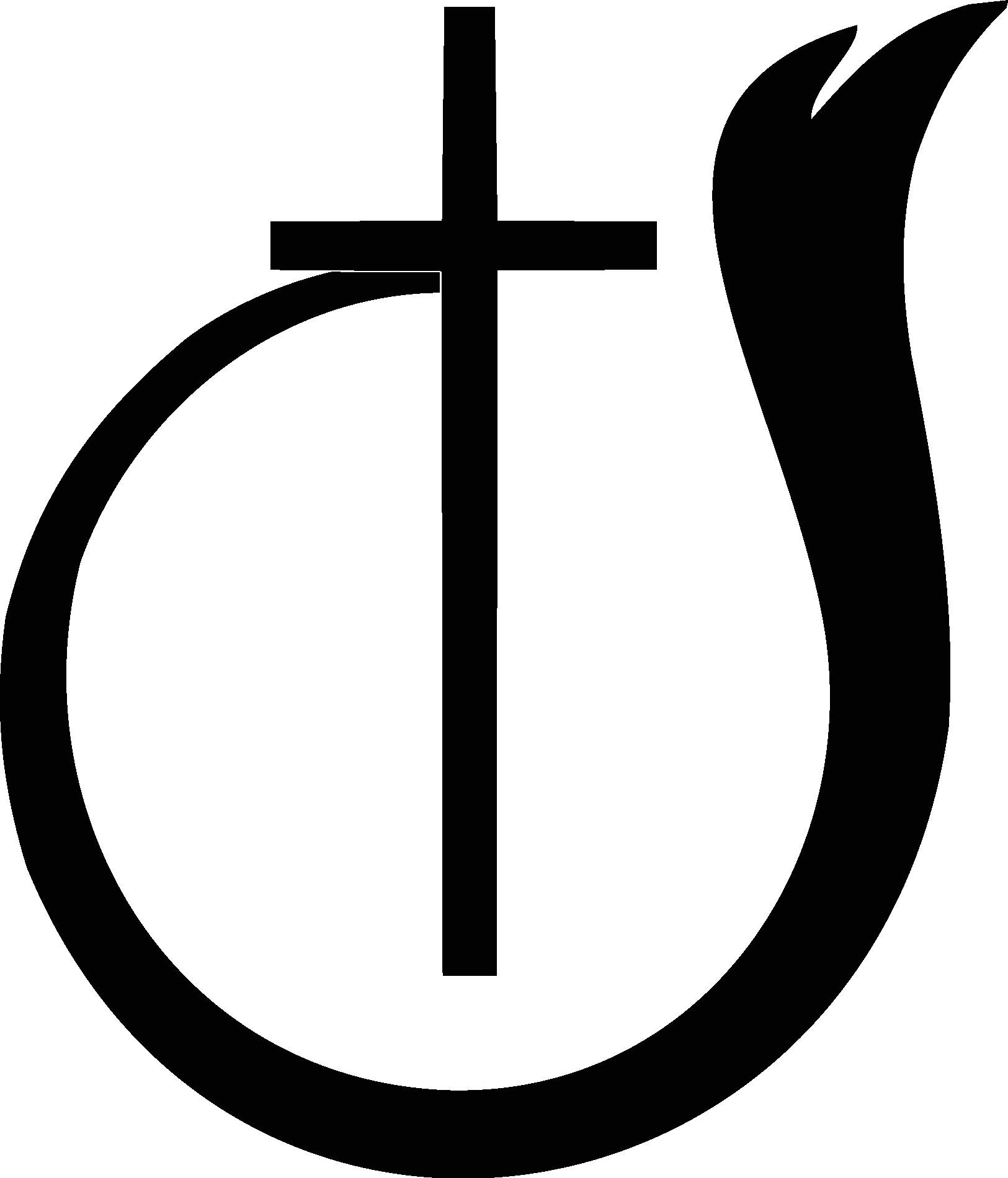 Church Of God Color Symbol Black Logo Vector Logo